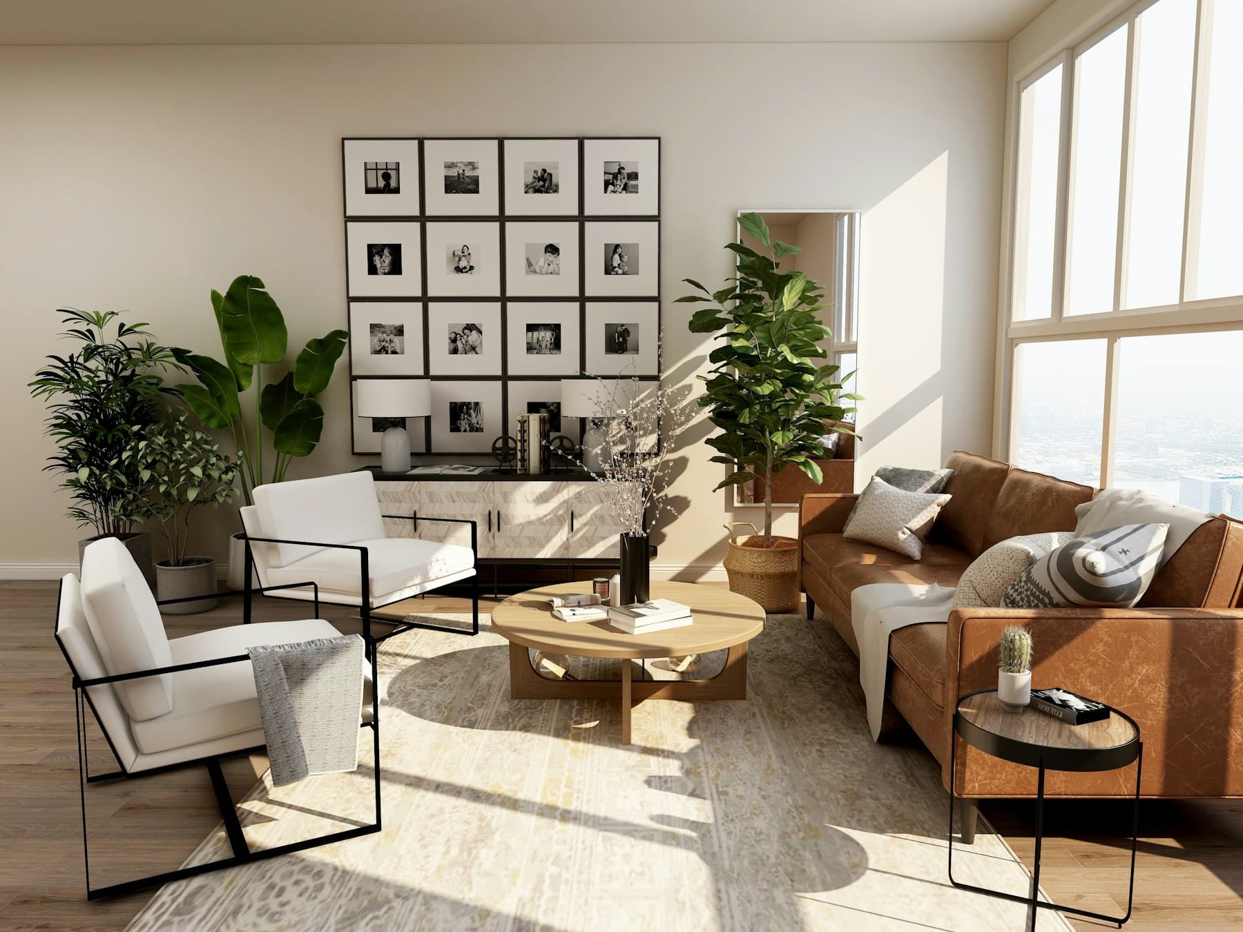 Interior ilustrativ pentru penthouse în Centru
